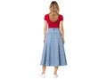 Custom Women’s A-Line Denim Midi Skirt for Private Labels